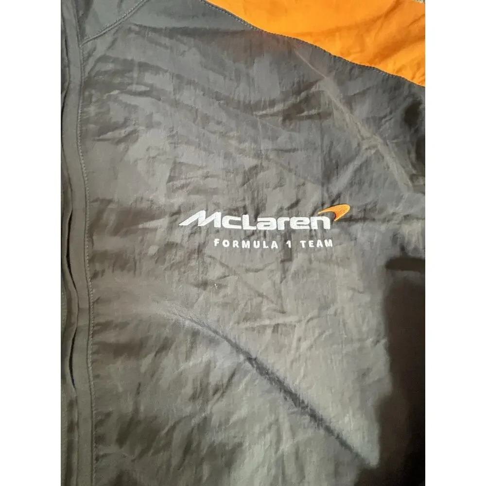 Hollister McLaren Formula 1 Team Zip-Up Jacket Black/Orange Size S